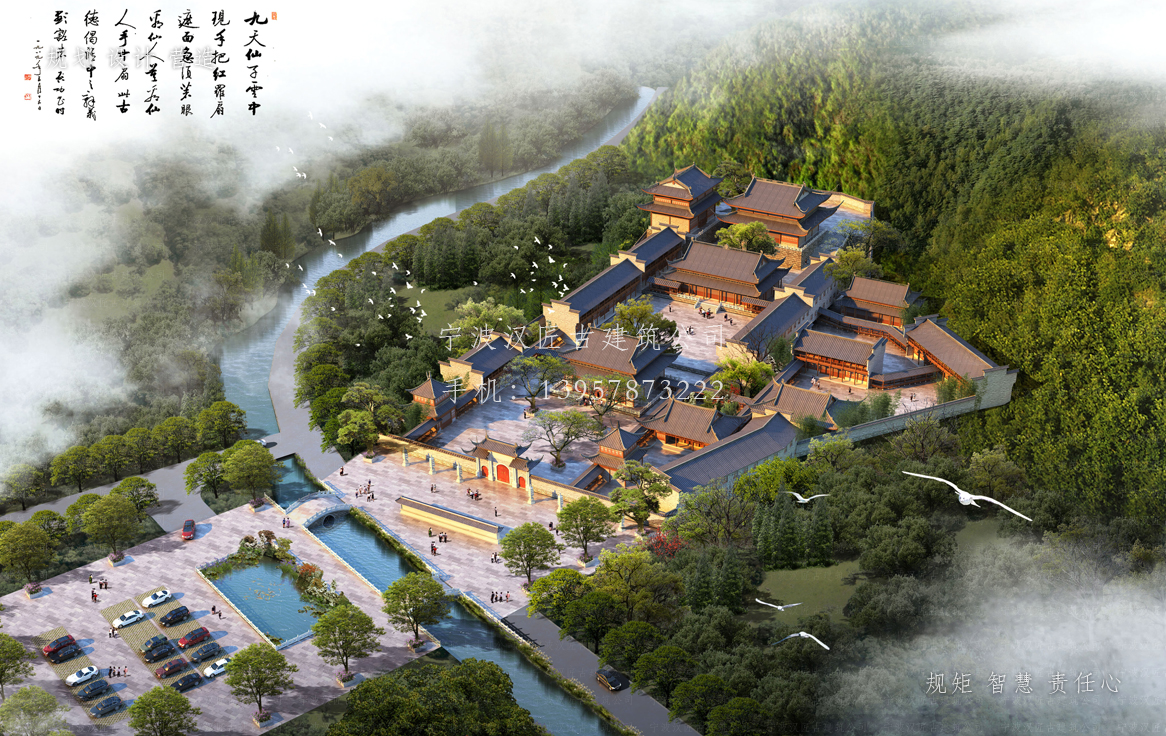 太原资教寺总体建筑规划方案图